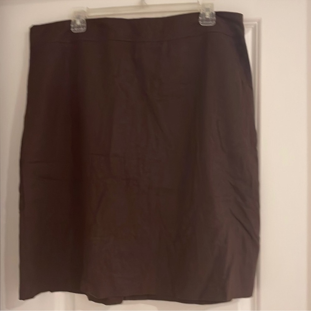 Brown Linen BCBG Skirt